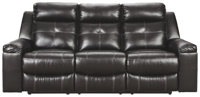 Kempten - Black - Reclining Sofa Ashley Furniture 