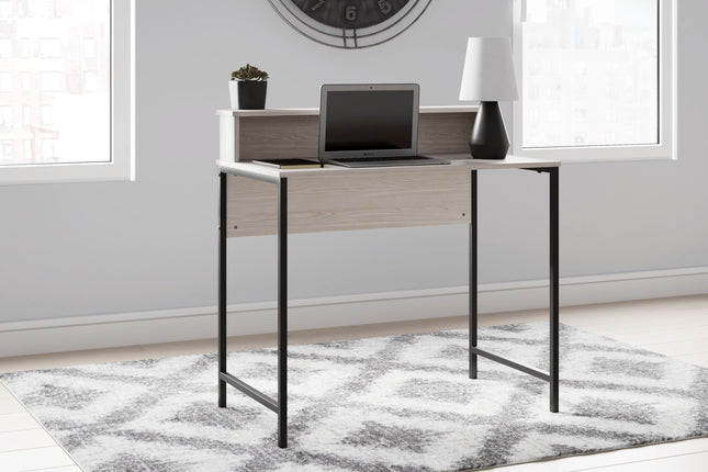 Bayflynn - White / Black - Home Office Desk With Hutch Signature Design by Ashley® 