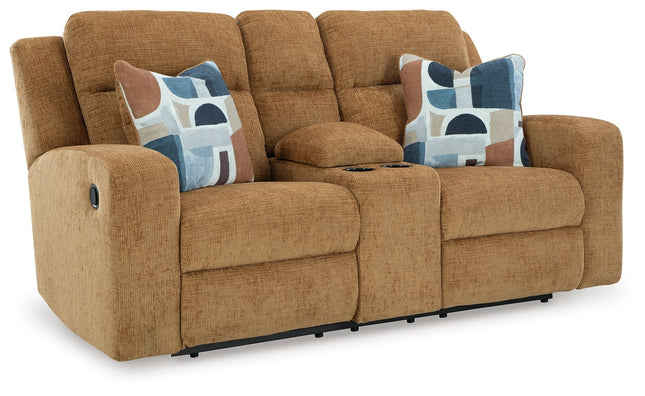 Kanlow - Dbl Reclining Loveseat With Console Signature Design by Ashley® 