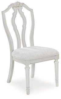 Montelaine - Antique White - Dining Upholstered Side Chair (Set of 2) Benchcraft® 