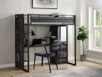 Cargo - Twin Bed - Gunmetal Finish - Tony's Home Furnishings
