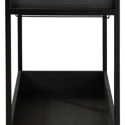 Yarlow - Black / Gray - Bar Cart Signature Design by Ashley® 