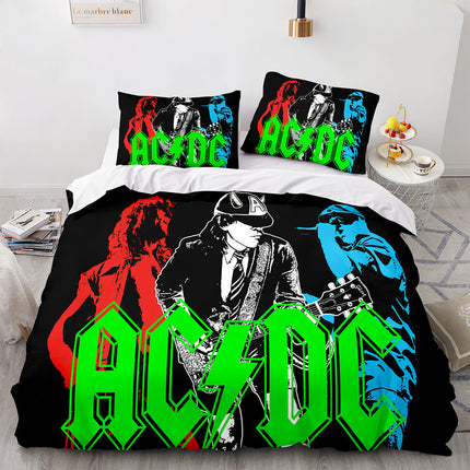 AC DC Cosplay 3 Piece Bedding Set Quilt Covers Without Filler