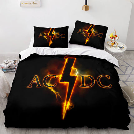 AC DC Cosplay 3 Piece Bedding Set Quilt Covers Without Filler