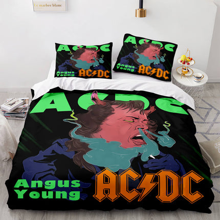 AC DC Cosplay 3 Piece Bedding Set Quilt Covers Without Filler