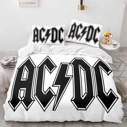 AC DC Cosplay 3 Piece Bedding Set Quilt Covers Without Filler