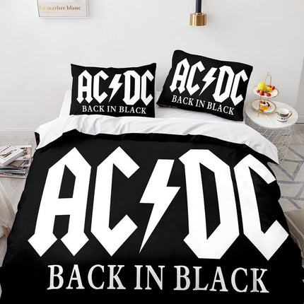 AC DC Cosplay 3 Piece Bedding Set Quilt Covers Without Filler