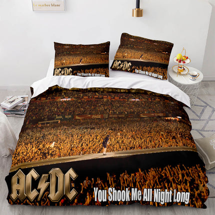 AC DC Cosplay 3 Piece Bedding Set Quilt Covers Without Filler