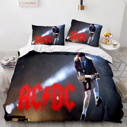 AC DC Cosplay 3 Piece Bedding Set Quilt Covers Without Filler