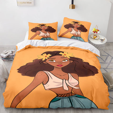 African Girls Cosplay Bedding Sets Quilt Covers Room Decoration