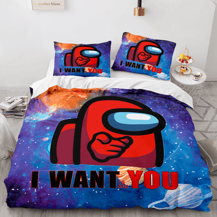 Among Us PatternCosplay Bedding Sets Quilt Cover