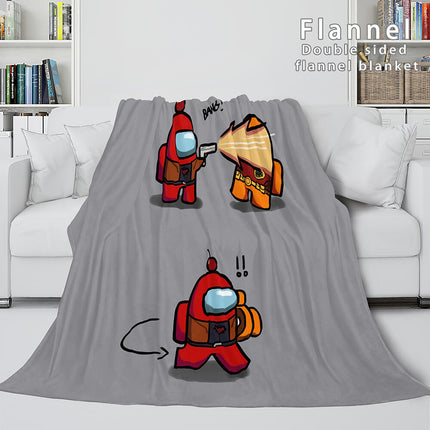 Among Us Soft Flannel Blanket Fleece Throw Blanket Bedding Sets