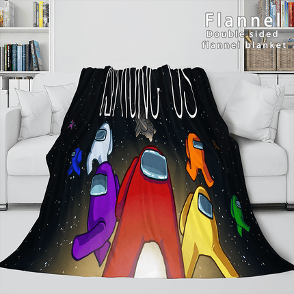 Among Us Soft Flannel Blanket Fleece Throw Blanket Bedding Sets