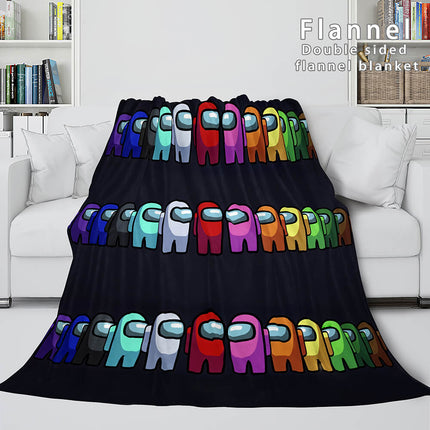 Among Us Soft Flannel Blanket Fleece Throw Blanket Bedding Sets