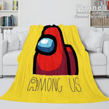 Among Us Soft Flannel Blanket Fleece Throw Blanket Bedding Sets