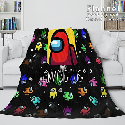 Among Us Soft Flannel Blanket Fleece Throw Blanket Bedding Sets