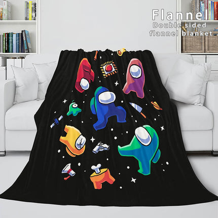 Among Us Soft Flannel Blanket Fleece Throw Blanket Bedding Sets