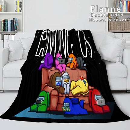 Among Us Soft Flannel Blanket Fleece Throw Blanket Bedding Sets