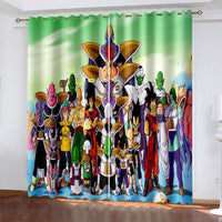 Anime Dragon Ball Curtains Pattern Blackout Window Drapes EBuycos 