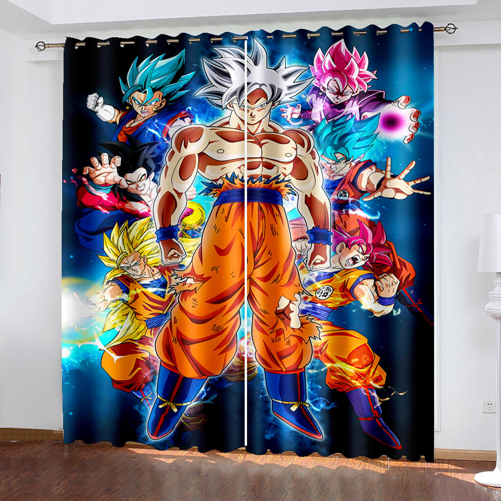 Anime Dragon Ball Curtains Pattern Blackout Window Drapes EBuycos 