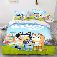 Bluey Bedding Set Quilt Cover Without Filler EBuycos 