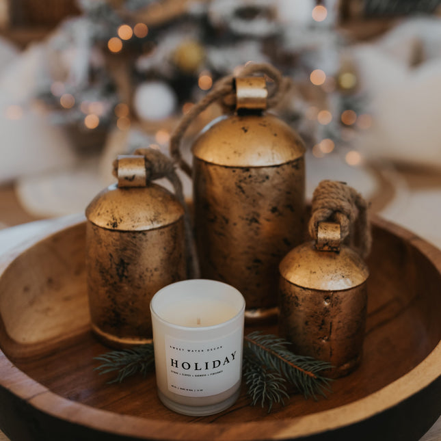 Holiday Soy Candle - White Jar - 11 oz - Tony's Home Furnishings