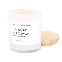 Thumbnail for Luxury Getaway Soy Candle - White Jar - 11 oz - Tony's Home Furnishings