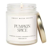 Thumbnail for Pumpkin Spice Soy Candle | 9oz. Clear Jar - Tony's Home Furnishings