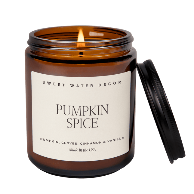 Pumpkin Spice Soy Candle | 9oz. Amber Jar - Tony's Home Furnishings