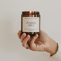 Thumbnail for Pumpkin Spice Soy Candle | 9oz. Amber Jar - Tony's Home Furnishings