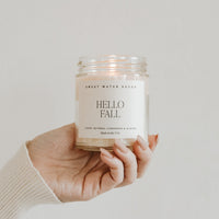 Thumbnail for Hello Fall Soy Candle - Clear Jar - 9 oz - Tony's Home Furnishings
