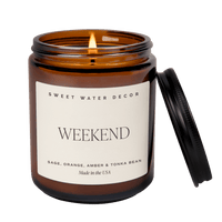 Thumbnail for Weekend Soy Candle - Amber Jar - 9 oz - Tony's Home Furnishings