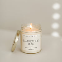 Thumbnail for Sandalwood Rose Soy Candle - Clear Jar - 9 oz - Tony's Home Furnishings