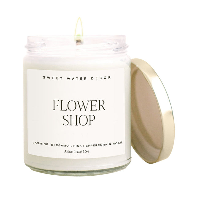 Flower Shop Soy Candle - Clear Jar - 9 oz - Tony's Home Furnishings