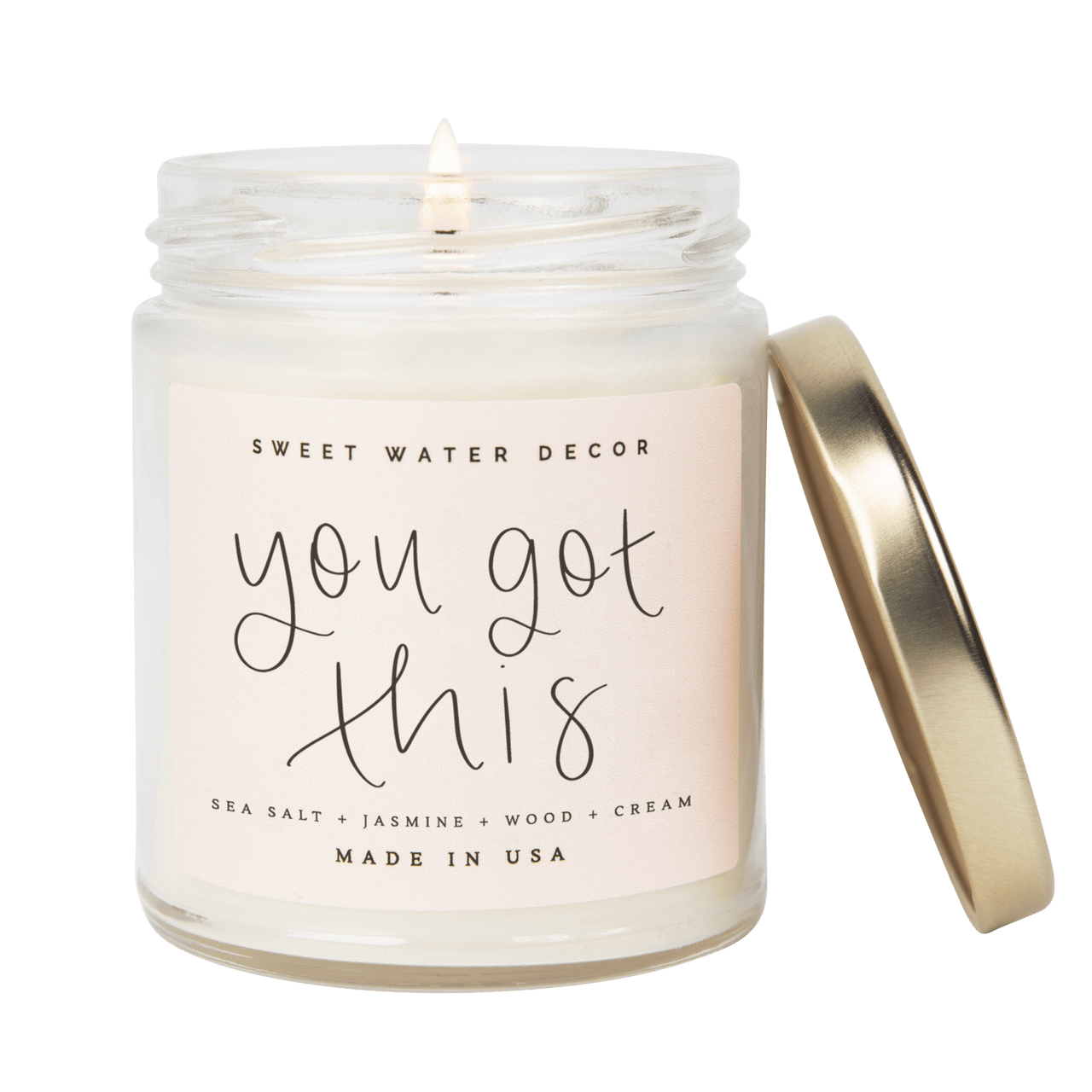 You Got This Soy Candle - Clear Jar - 9 oz - Tony's Home Furnishings