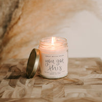 Thumbnail for You Got This Soy Candle - Clear Jar - 9 oz - Tony's Home Furnishings