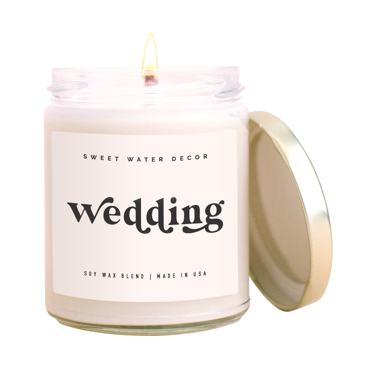 Wedding Soy Candle - Clear Jar - 9 oz - Tony's Home Furnishings
