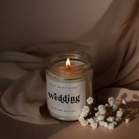 Thumbnail for Wedding Soy Candle - Clear Jar - 9 oz - Tony's Home Furnishings