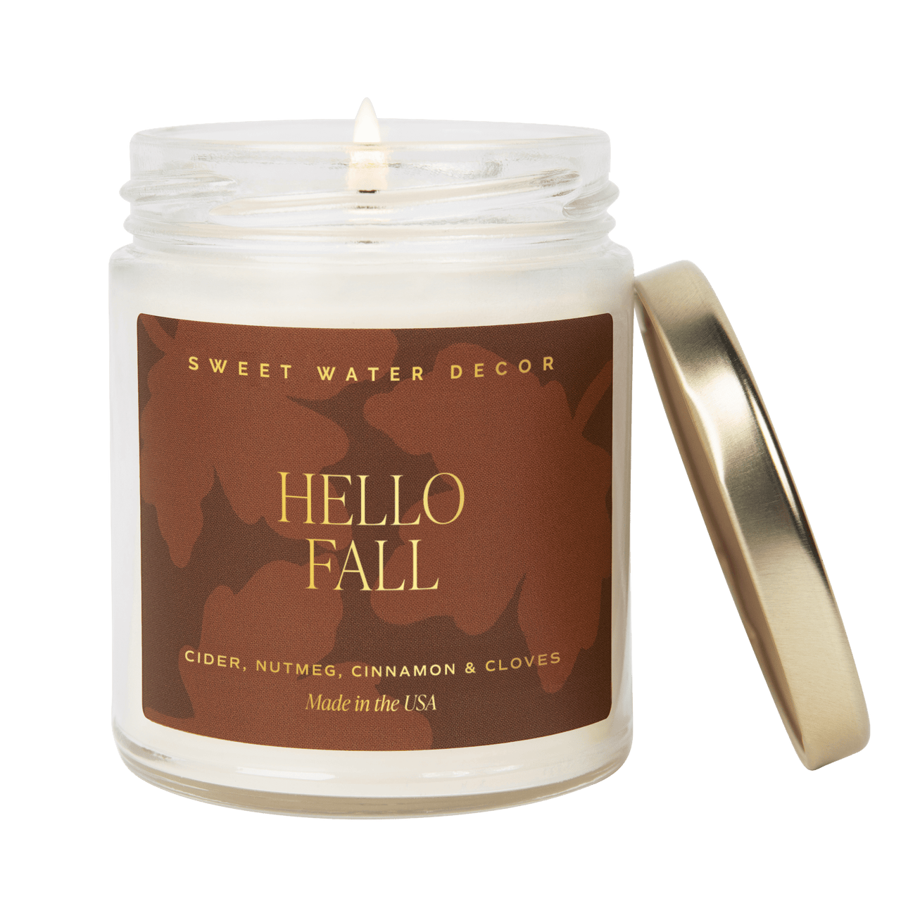 Hello Fall Soy Candle | 9oz. Clear Jar - Tony's Home Furnishings