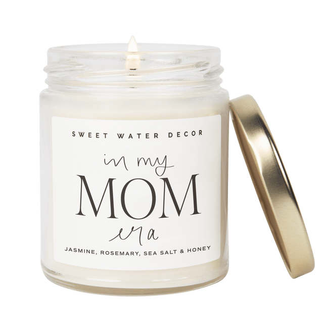 In My Mom Era Soy Candle - Clear Jar - 9 oz (Wildflowers and Salt) - Tony's Home Furnishings