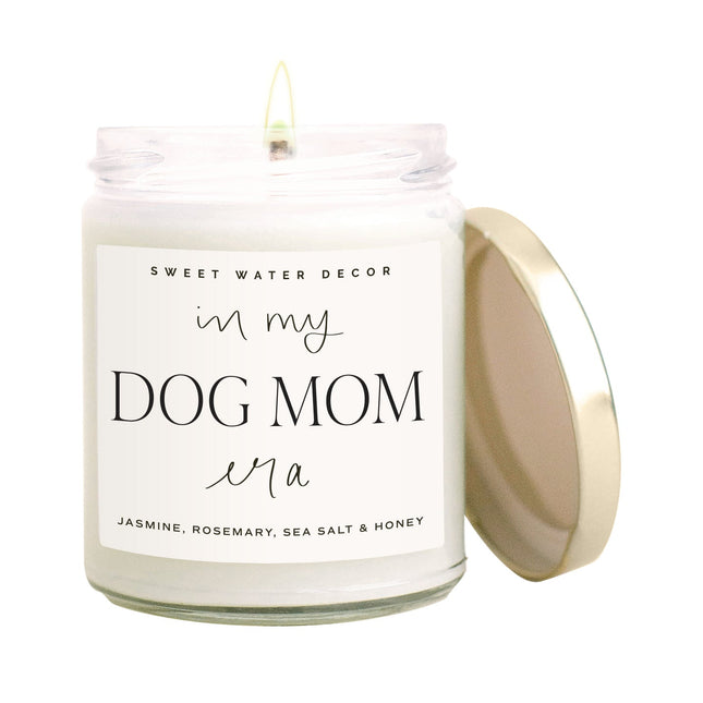 In My Dog Mom Era Soy Candle - Clear Jar - 9 oz - Tony's Home Furnishings