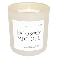 Thumbnail for Palo Santo Patchouli Soy Candle - Tan Matte Jar - 15 oz - Tony's Home Furnishings