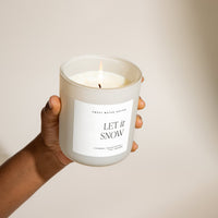 Thumbnail for Let It Snow Soy Candle - Tan Matte Jar - 15 oz - Tony's Home Furnishings
