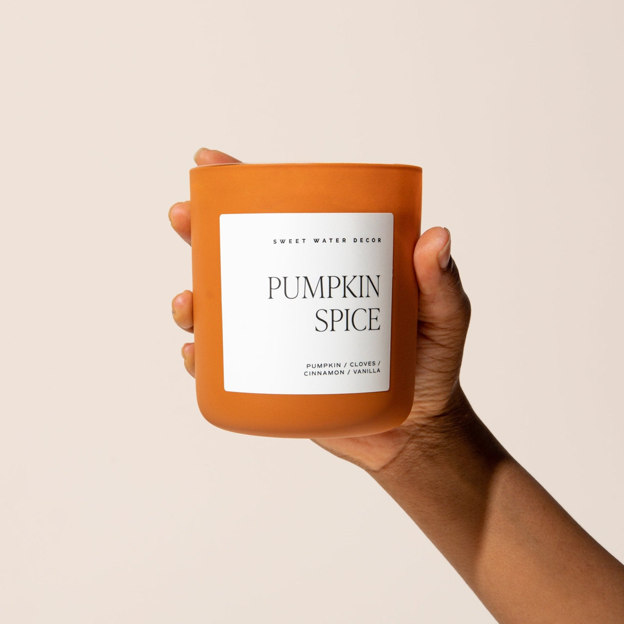 Pumpkin Spice Soy Candle - Orange Matte Jar - 15 oz - Tony's Home Furnishings