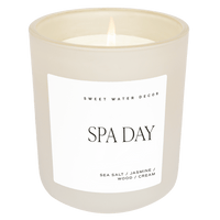 Thumbnail for Spa Day Soy Candle - Tan Matte Jar - 15 oz - Tony's Home Furnishings