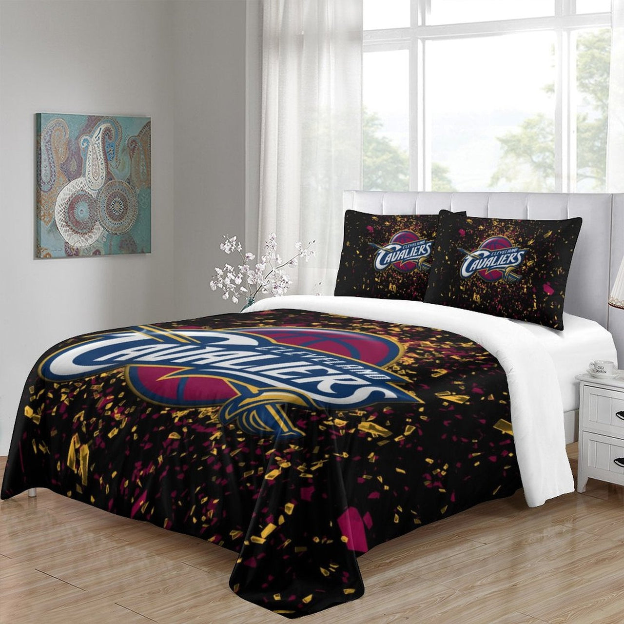 Cleveland Cavaliers Bedding Set Duvet Cover Without Filler