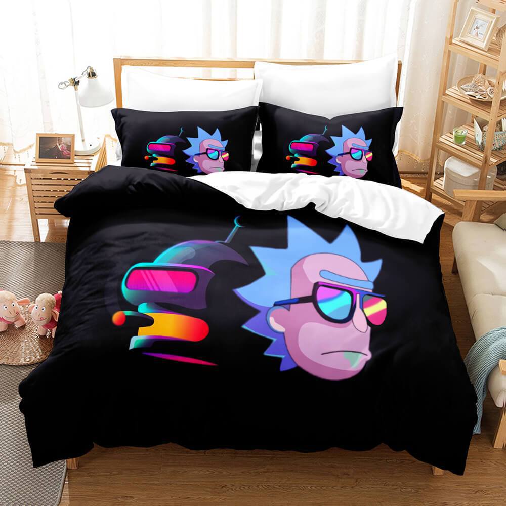 Comedy Rick and Morty Bedding Sets Pattern Quilt Cover Without Filler