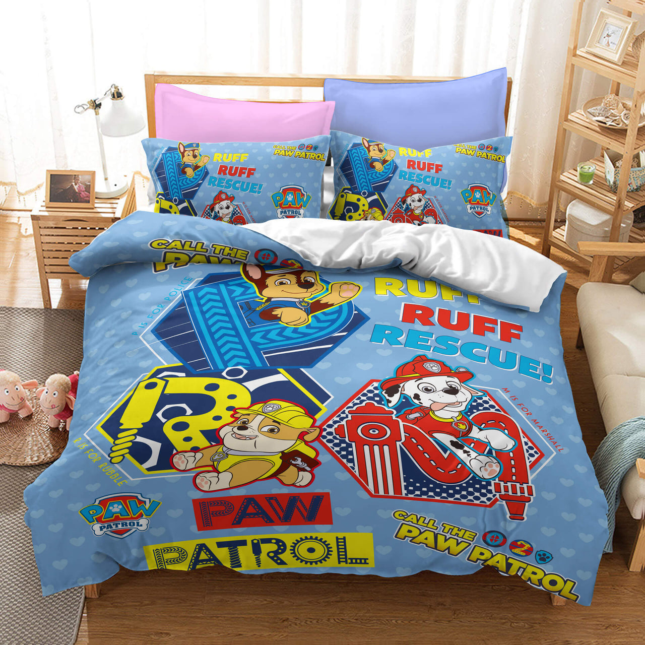 Cute PAW Patrol Cosplay Bedding Set Quilt Cover Without Filler