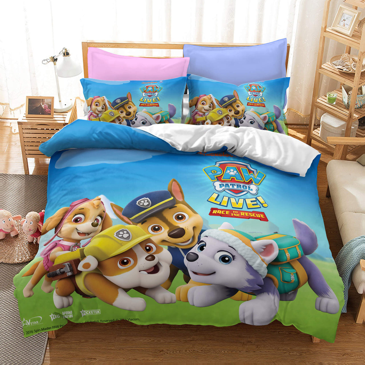 Cute PAW Patrol Cosplay Bedding Set Quilt Cover Without Filler