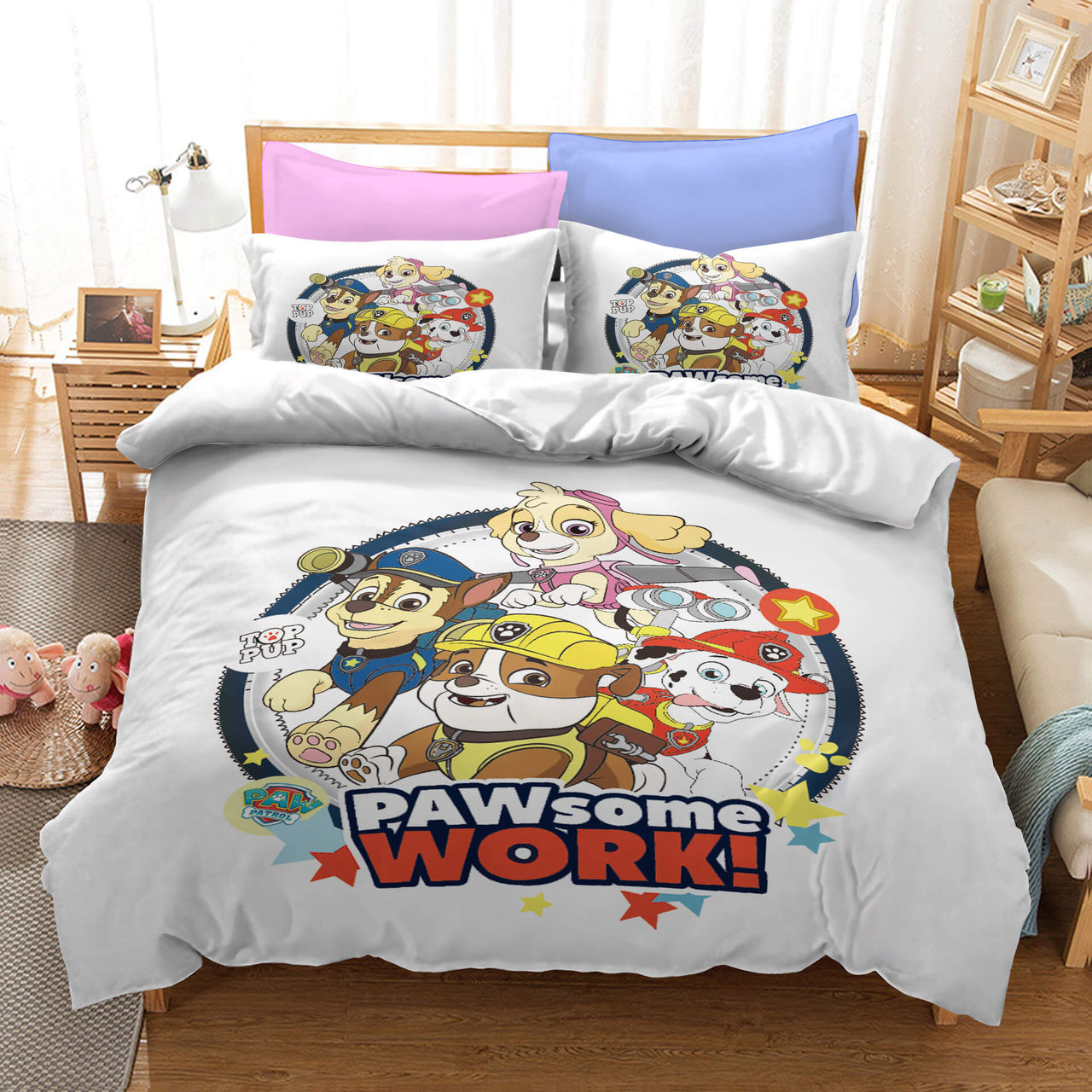 Cute PAW Patrol Cosplay Bedding Set Quilt Cover Without Filler